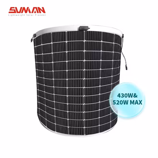 Panel solar ligero 144 Panel solar flexible monocristalino de media celda 430W