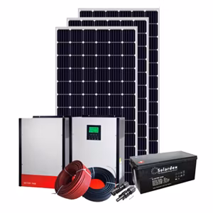 fuera de la red 3000W 3kw 5kw 5000W Panel fotovoltaico renovable PV Almacenamiento de energía Sistemas de energía solar para el hogar para uso de electricidad con buen precio
